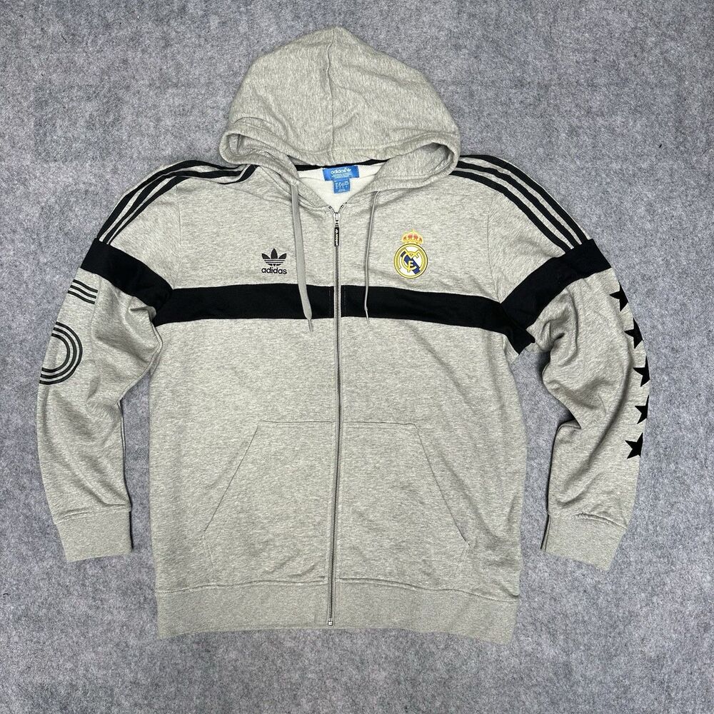 REAL MADRID LA LIGA LEGENDS FOOTBALL SOCCER JACKET ADIDAS MENS sz XL